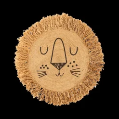 Tapijten | Meubels|Ygo Kindertapijt LIONNE Leeuw Jute Nat.