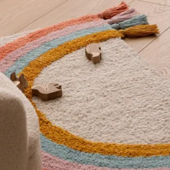 Tapijten | Meubels|Ygo Kindertapijt RAINBOW Beige/Multi