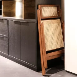 Klapstoelen|Ygo Klapstoel JACCO Ash Wood Walnut/Rotan