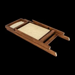 Klapstoelen|Ygo Klapstoel JACCO Ash Wood Walnut/Rotan