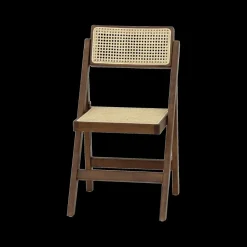 Klapstoelen|Ygo Klapstoel JACCO Ash Wood Walnut/Rotan