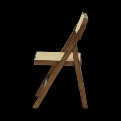 Klapstoelen|Ygo Klapstoel JACCO Ash Wood Walnut/Rotan