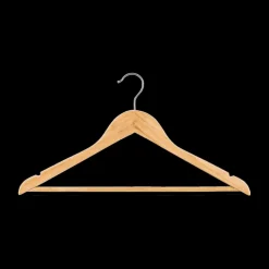 Kapstokken|Opbergen|Ygo Kleerhanger Set van 8 JIV Hout Naturel