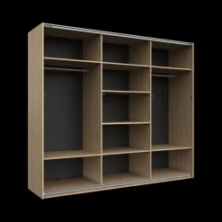 Schuifdeurkasten|Ygo Kleerkast BABETTE Eik B250