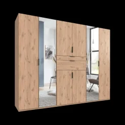 Draaideurkasten|Ygo Kleerkast DANIEL Imitatie Eik Viking B270