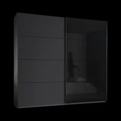 Schuifdeurkasten|Ygo Kleerkast DRIVE Schuifdeur Grijs Metallic B226