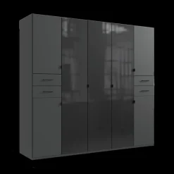 Draaideurkasten|Ygo Kleerkast DUNCAN B225 Grafiet