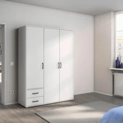 Draaideurkasten|Ygo Kleerkast EDVIN Wit B140