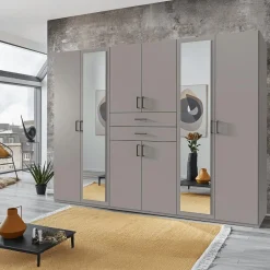 Draaideurkasten|Ygo Kleerkast FREDERIC Saharagrijs B270