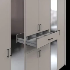 Draaideurkasten|Ygo Kleerkast FREDERIC Saharagrijs B270