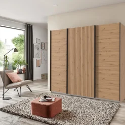 Schuifdeurkasten|Ygo Kleerkast GERONA Artisan Eik B250