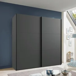 Schuifdeurkasten|Ygo Kleerkast MENDOZA Grafiet B200