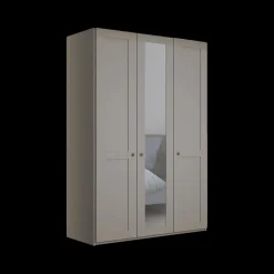 Draaideurkasten|Ygo Kleerkast NAVAN B150 1xSpiegel Kiezelgrijs