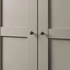 Draaideurkasten|Ygo Kleerkast NAVAN Kiezelgrijs/Noors Eiken Decor B250