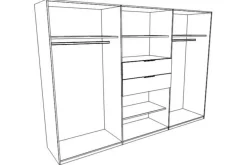 Draaideurkasten|Ygo Kleerkast ULRIK Multicolor B270