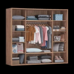 Schuifdeurkasten|Ygo Kleerkast ZELDA French Oak B240