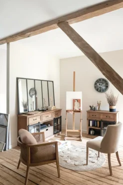 Woondecoratie|Ygo Klok IZKAS Rond Meca Zwart