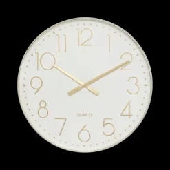 Woondecoratie|Ygo Klok LAURIE Ø51 Wit/Goud