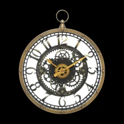 Woondecoratie|Ygo Klok LIANOI Zwart/Brons