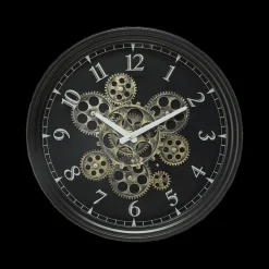 Woondecoratie|Ygo Klok RUDRA Rnd. Zwart