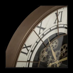 Woondecoratie|Ygo Klok STELLAR Met. Bruin/Nat.