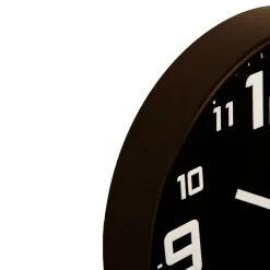 Woondecoratie|Ygo Klok URIS Rond Zwart