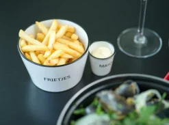 Servies|Ygo Kom FRIETJES Wit/Zwart