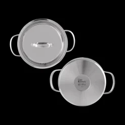 Potten & Pannen|Ygo Kookpot DAILY Ø18 RVS M/Deksel