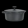 Potten & Pannen|Ygo Kookpot ZANDER Ø20 met Deksel Zwart