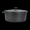 Potten & Pannen|Ygo Kookpot ZANDER Ø28 met Deksel Zwart