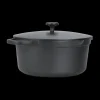 Potten & Pannen|Ygo Kookpot ZANDER Ø24 met Deksel Zwart