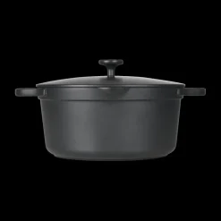 Potten & Pannen|Ygo Kookpot ZANDER Ø24 met Deksel Zwart