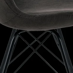 Stoelen|Ygo Kuipstoel KORDELIO Wind fabric anthracite 40