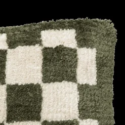 Sierkussens & Plaids|Ygo Kussen DAMDRO Dambordmotief Groen