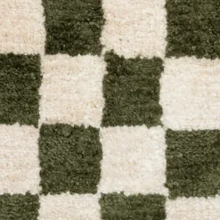 Sierkussens & Plaids|Ygo Kussen DAMDRO Dambordmotief Groen