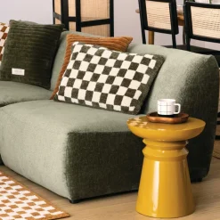 Sierkussens & Plaids|Ygo Kussen DAMDRO Dambordmotief Groen