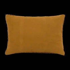 Sierkussens & Plaids|Ygo Kussen DAMDRO Dambordmotief Oker
