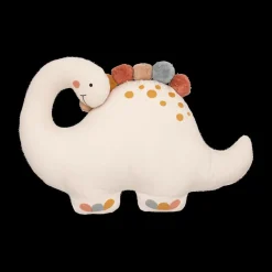 Accessoires|Decoratieve Accessoires|Ygo Kussen DINOSAUR Dino/Pompon Beige