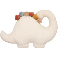 Accessoires|Decoratieve Accessoires|Ygo Kussen DINOSAUR Dino/Pompon Beige
