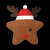 Kerst|Ygo Kussen RENMAS Rendier Ster Bruin