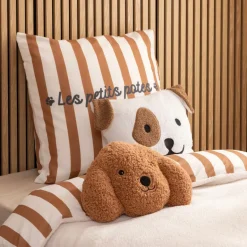 Decoratieve Accessoires|Accessoires|Ygo Kussen SCOTT Hond Wit/Bruin