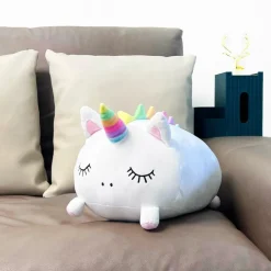 Decoratieve Accessoires|Accessoires|Ygo Kussen UNICORN Wit/Roze