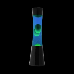 Decoratieve Accessoires|Kinderverlichting|Ygo Lavalamp LAVIOS Blauw/Groen Voet Zwart