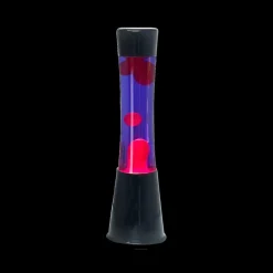 Decoratieve Accessoires|Kinderverlichting|Ygo Lavalamp LAVIOS Paars/Roze Voet Zwart