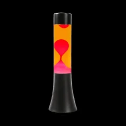 Decoratieve Accessoires|Kinderverlichting|Ygo Lavalamp LAVUX Oranje/Roze Voet Zwart
