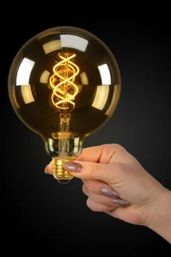 Lichtbronnen|Ygo LED-Lamp Globe Ø12,5-E27-5W-Amber