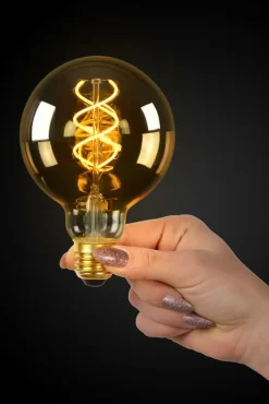 Lichtbronnen|Ygo LED-Lamp Globe Ø9,5-E27-5W-Amber