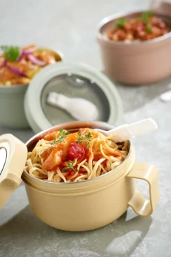 Lunchboxes & Drinkbussen|To Go|Ygo Lunchbox MYLLE Rond M/Lepel Ass.