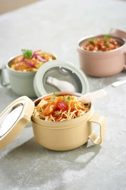 Lunchboxes & Drinkbussen|To Go|Ygo Lunchbox MYLLE Rond M/Lepel Ass.