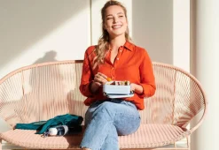 Lunchboxes & Drinkbussen|To Go|Ygo Lunchbox TAKE A Midi Viv. Mauve